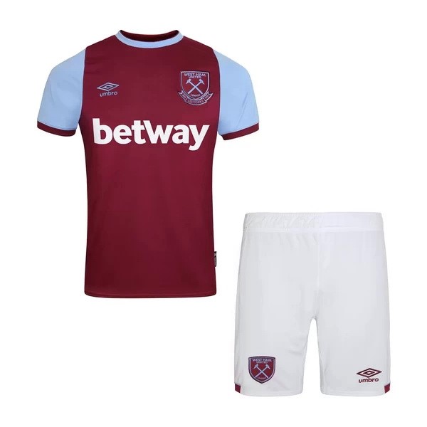 Trikot West Ham United Heim Kinder 2020-21 Rote Fussballtrikots Günstig